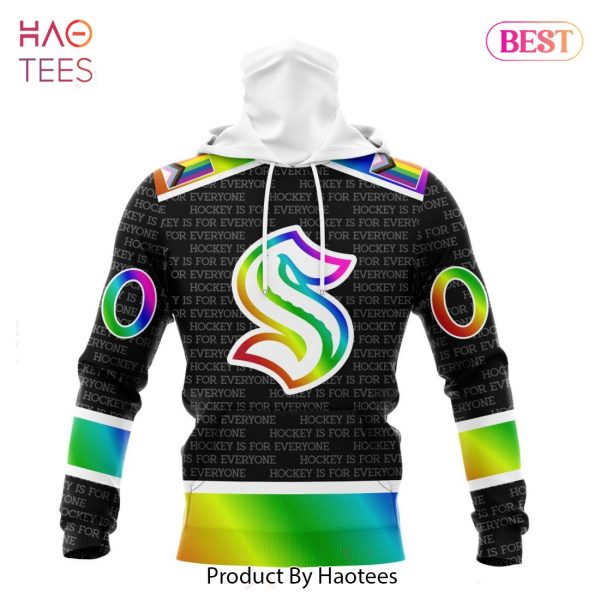 BEST NHL Seattle Kraken Special Pride Design Hockey Is For Everyone 3D Hoodie