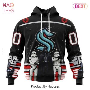 BEST NHL Seattle Kraken Special Star Wars Design May The 4th Be With You 3D Hoodie