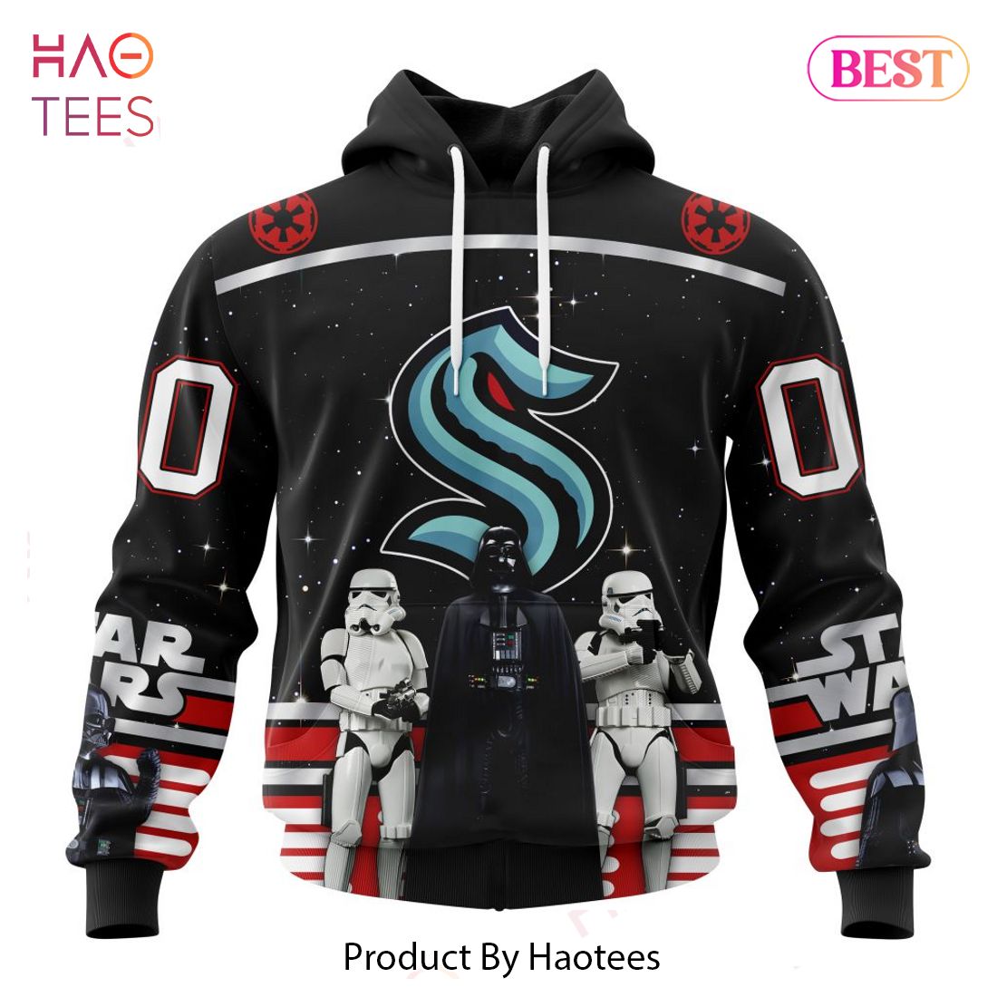 BEST NHL Seattle Kraken Special Star Wars Design May The 4th Be With You 3D Hoodie