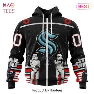 BEST NHL Seattle Kraken Special Star Wars Design May The 4th Be With You 3D Hoodie