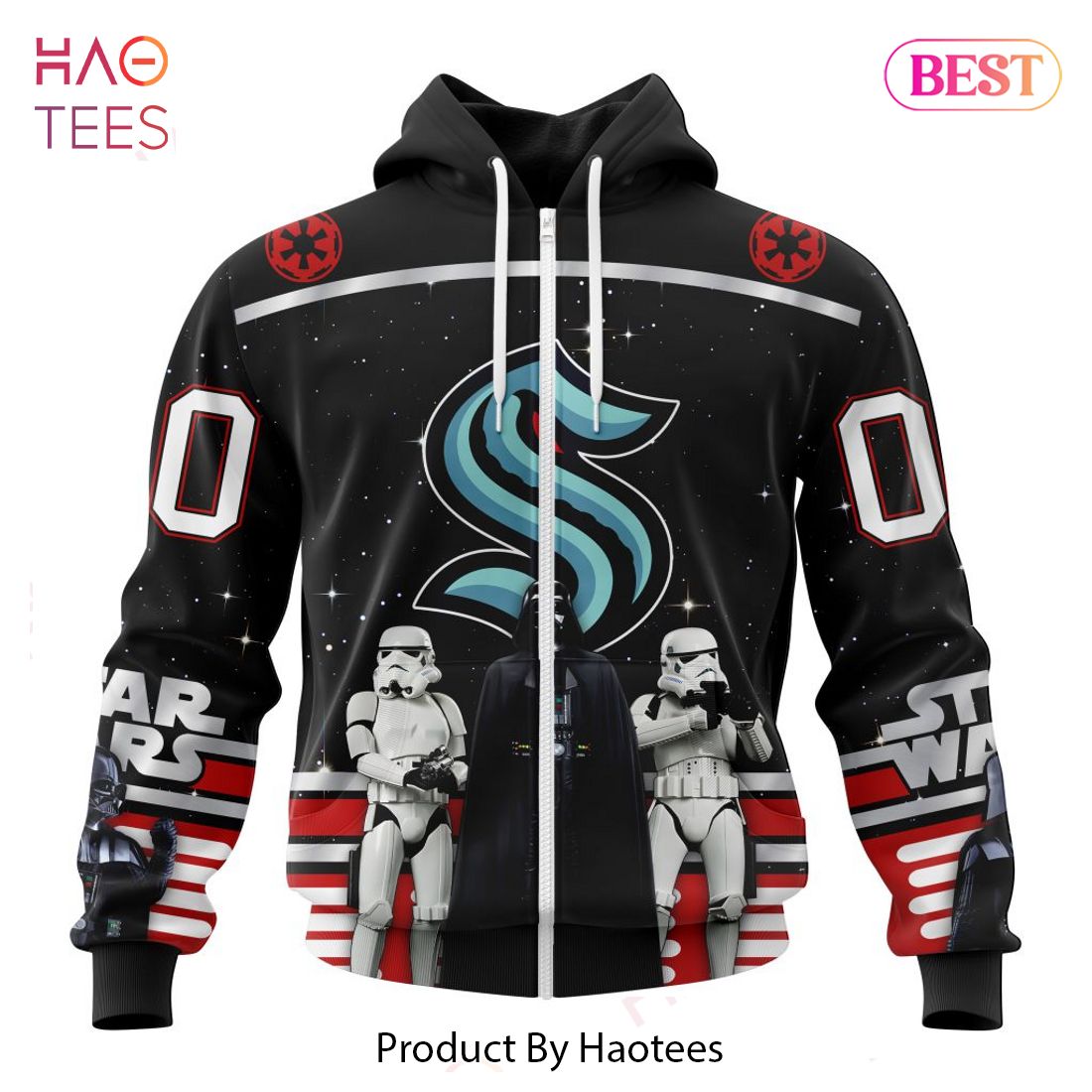 BEST NHL Seattle Kraken Specialized Baseball Jersey With Starwar Concepts  3D Hoodie