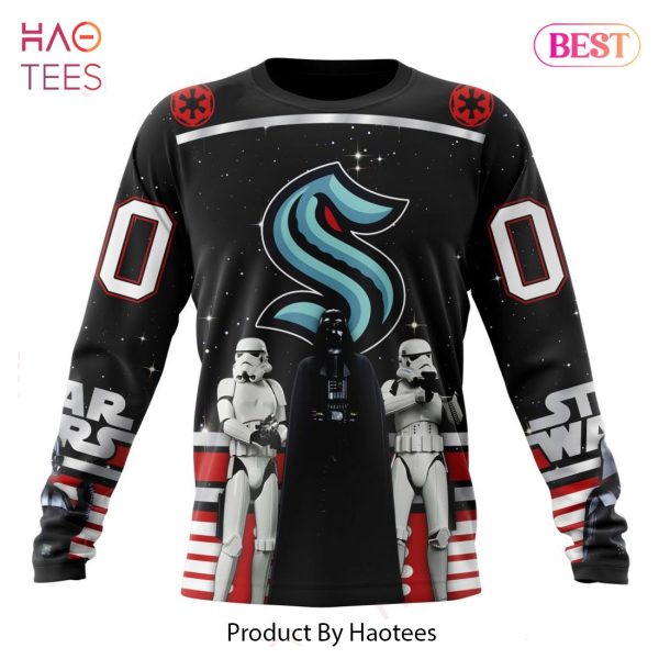 BEST NHL Seattle Kraken Special Star Wars Design May The 4th Be With You 3D Hoodie