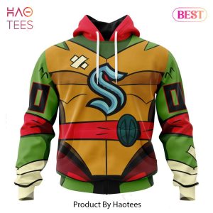 BEST NHL Seattle Kraken Special Teenage Mutant Ninja Turtles Design 3D Hoodie