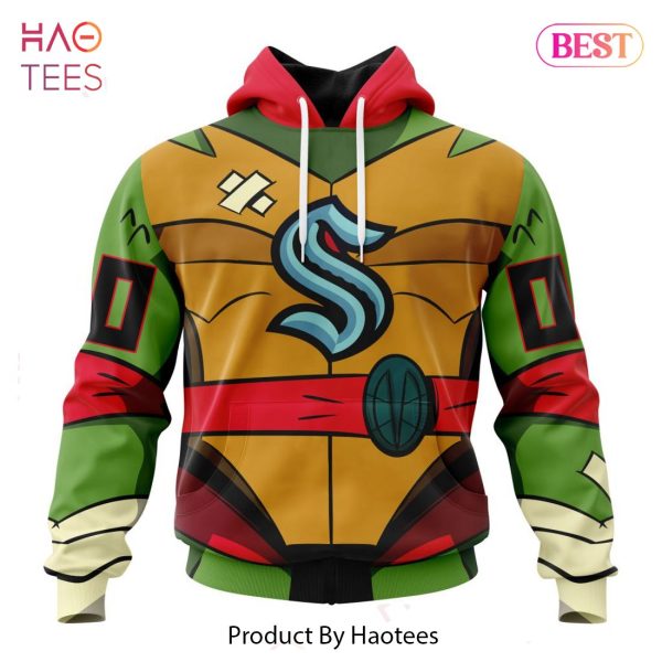 BEST NHL Seattle Kraken Special Teenage Mutant Ninja Turtles Design 3D Hoodie