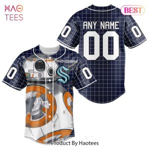 BEST NHL Seattle Kraken Specialized Baseball Jersey X BB-8 D Star War 3D Hoodie