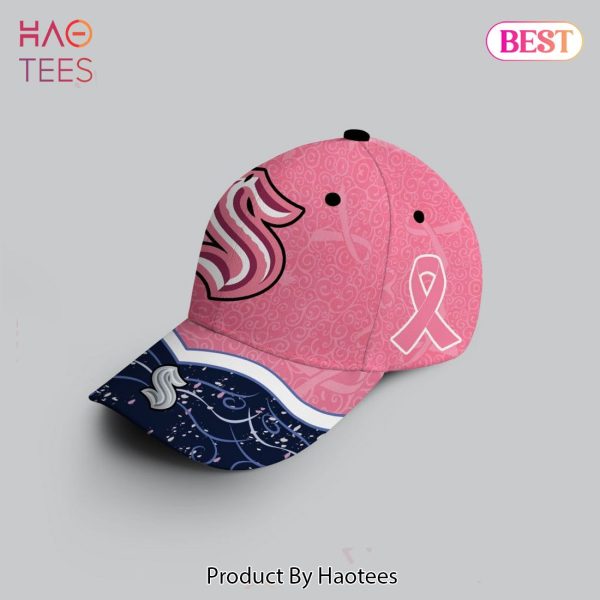 BEST NHL Seattle Kraken Specialized Cap Hockey Fights Against Cancer 3D Hoodie