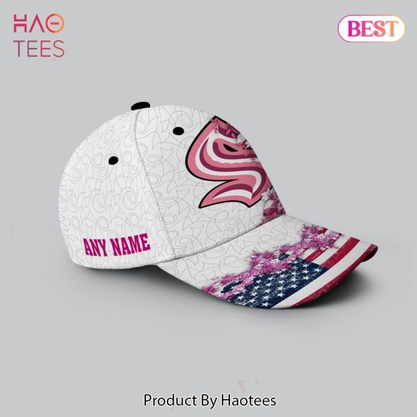 BEST NHL Seattle Kraken Specialized Cap In OCTOBER WE WEAR PINK BREAST CANCER 3D Hoodie