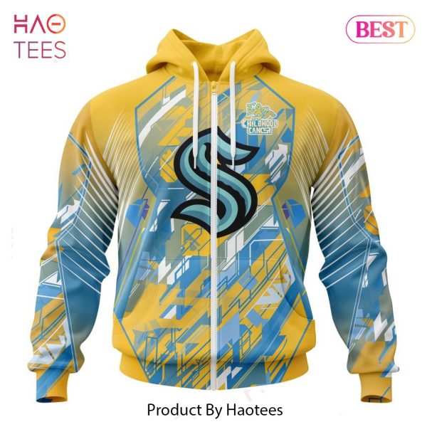 BEST NHL Seattle Kraken Specialized Design Fearless Against Childhood Cancers 3D Hoodie