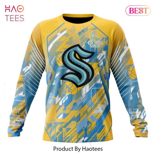 BEST NHL Seattle Kraken Specialized Design Fearless Against Childhood Cancers 3D Hoodie