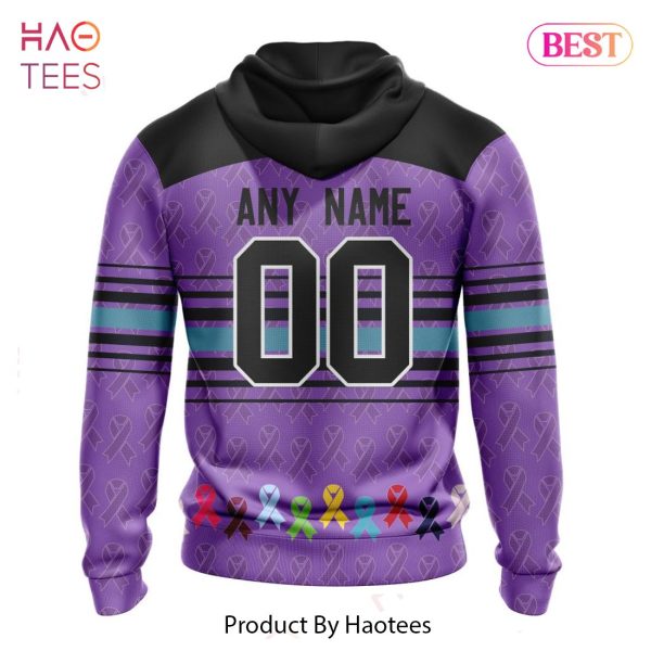 BEST NHL Seattle Kraken Specialized Design Fights Cancer 3D Hoodie