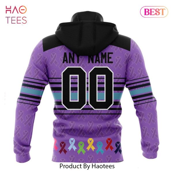 BEST NHL Seattle Kraken Specialized Design Fights Cancer 3D Hoodie