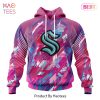 BEST NHL Seattle Kraken Specialized Design I Pink I Can! IN OCTOBER WE WEAR PINK BREAST CANCER 3D Hoodie