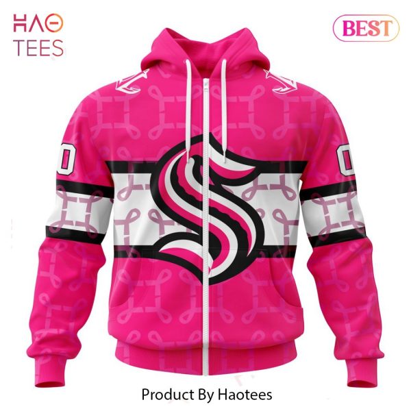 BEST NHL Seattle Kraken Specialized Design I Pink I Can! IN OCTOBER WE WEAR PINK BREAST CANCER 3D Hoodie