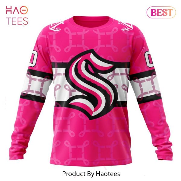 BEST NHL Seattle Kraken Specialized Design I Pink I Can! IN OCTOBER WE WEAR PINK BREAST CANCER 3D Hoodie