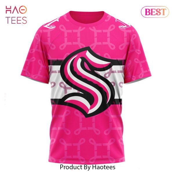 BEST NHL Seattle Kraken Specialized Design I Pink I Can! IN OCTOBER WE WEAR PINK BREAST CANCER 3D Hoodie