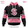 BEST NHL Seattle Kraken Specialized Design I Pink I Can! IN OCTOBER WE WEAR PINK BREAST CANCER 3D Hoodie