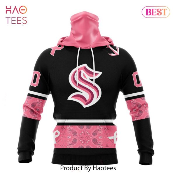 BEST NHL Seattle Kraken Specialized Design In Classic Style With Paisley! IN OCTOBER WE WEAR PINK BREAST CANCER 3D Hoodie
