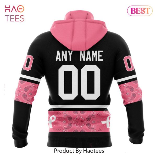 BEST NHL Seattle Kraken Specialized Design In Classic Style With Paisley! IN OCTOBER WE WEAR PINK BREAST CANCER 3D Hoodie