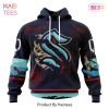 BEST NHL Seattle Kraken Specialized Design In Classic Style With Paisley! IN OCTOBER WE WEAR PINK BREAST CANCER 3D Hoodie