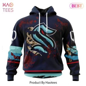BEST NHL Seattle Kraken Specialized Design Jersey With Your Ribs For Halloween 3D Hoodie