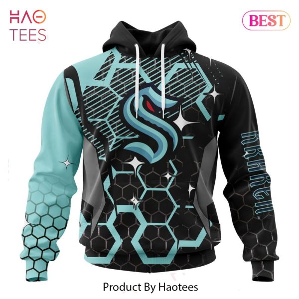 BEST NHL Seattle Kraken Specialized Design With MotoCross Syle 3D Hoodie