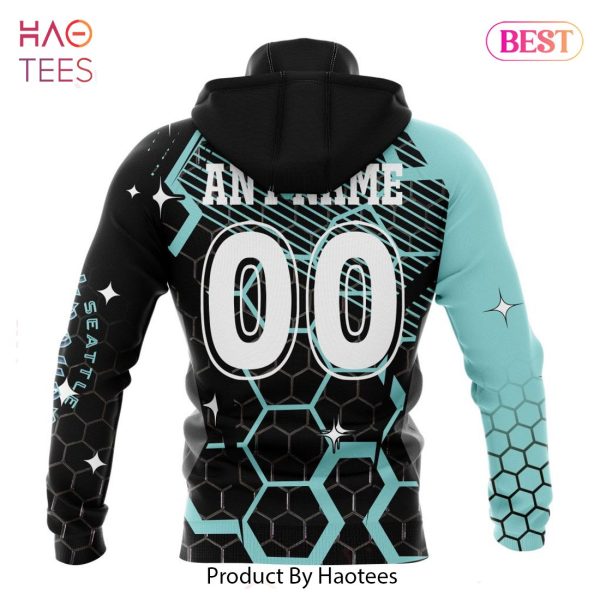BEST NHL Seattle Kraken Specialized Design With MotoCross Syle 3D Hoodie