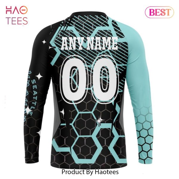 BEST NHL Seattle Kraken Specialized Design With MotoCross Syle 3D Hoodie