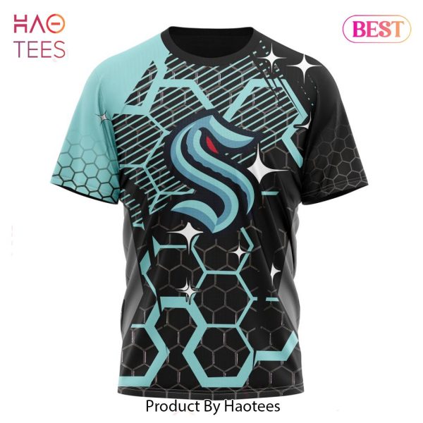 BEST NHL Seattle Kraken Specialized Design With MotoCross Syle 3D Hoodie