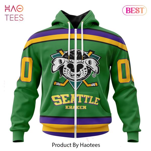 BEST NHL Seattle Kraken Specialized Design X The Mighty Ducks 3D Hoodie