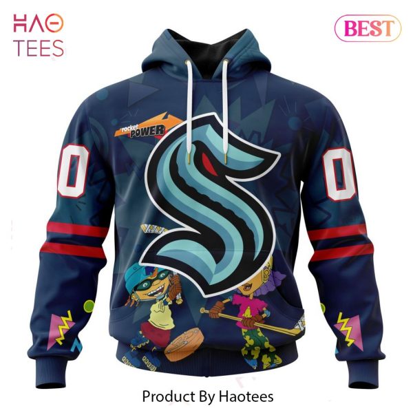 BEST NHL Seattle Kraken Specialized For Rocket Power 3D Hoodie