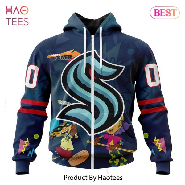 BEST NHL Seattle Kraken Specialized For Rocket Power 3D Hoodie