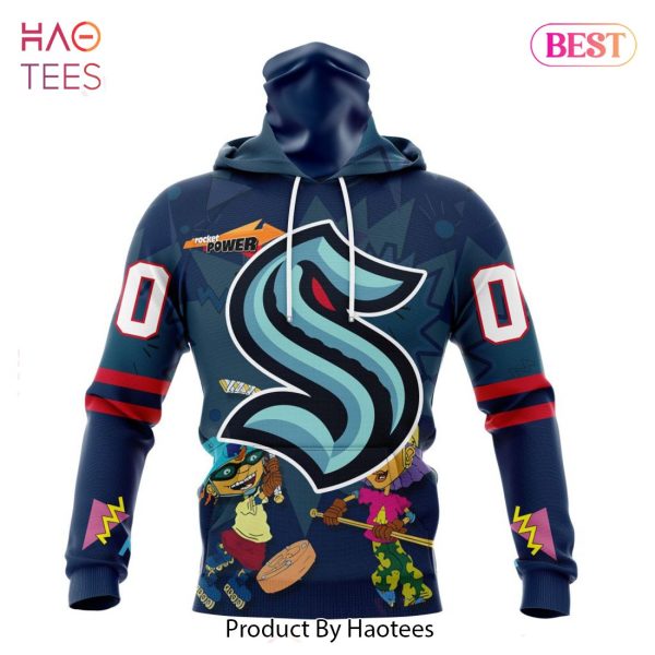 BEST NHL Seattle Kraken Specialized For Rocket Power 3D Hoodie