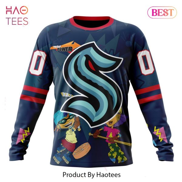 BEST NHL Seattle Kraken Specialized For Rocket Power 3D Hoodie