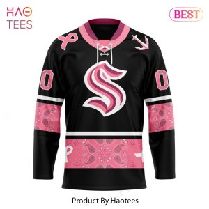 BEST NHL Seattle Kraken Specialized Hockey Jersey In Classic Style With Paisley! IN OCTOBER WE WEAR PINK BREAST CANCER 3D Hoodie