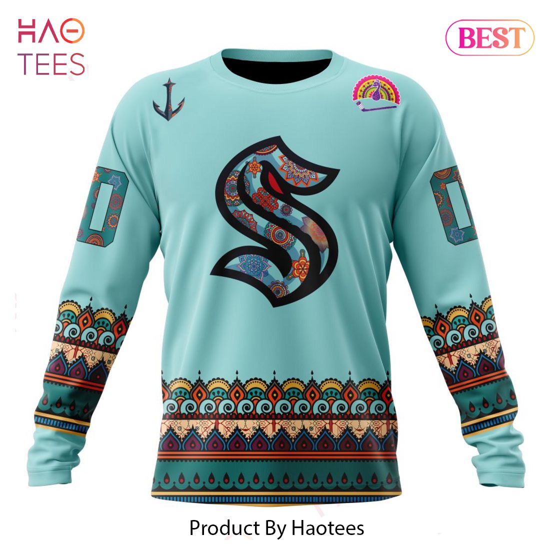 BEST NHL Seattle Kraken Specialized Jersey Hockey With Paisley 3D Hoodie