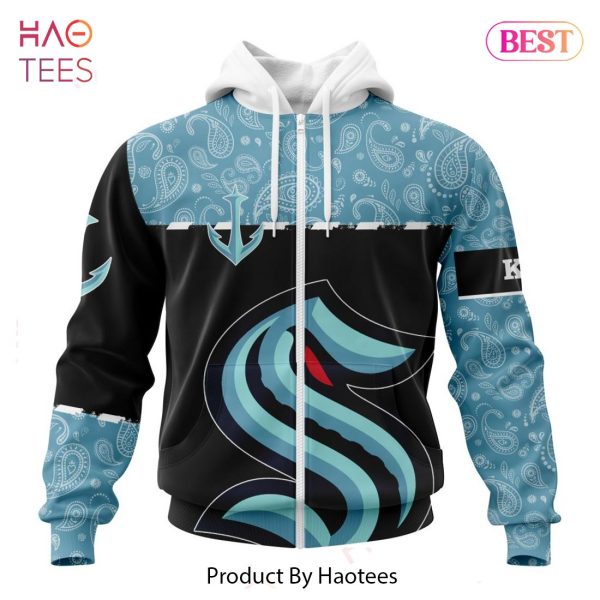 BEST NHL Seattle Kraken Specialized Jersey Hockey With Paisley 3D Hoodie