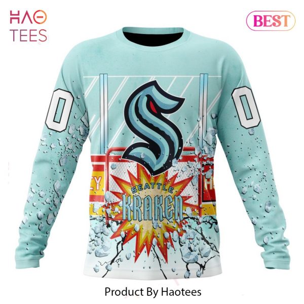 BEST NHL Seattle Kraken Specialized Jersey With Ice Hockey Arena 3D Hoodie