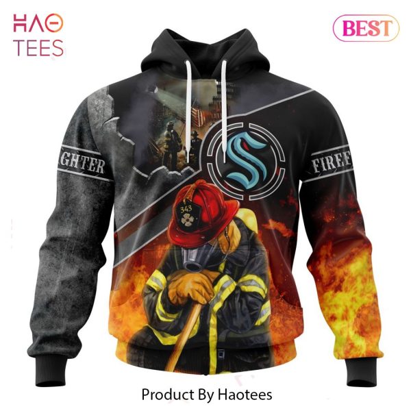 BEST NHL Seattle Kraken Specialized Kits To Honor FireFighter In Patriot Day We Will Never Forget 3D Hoodie