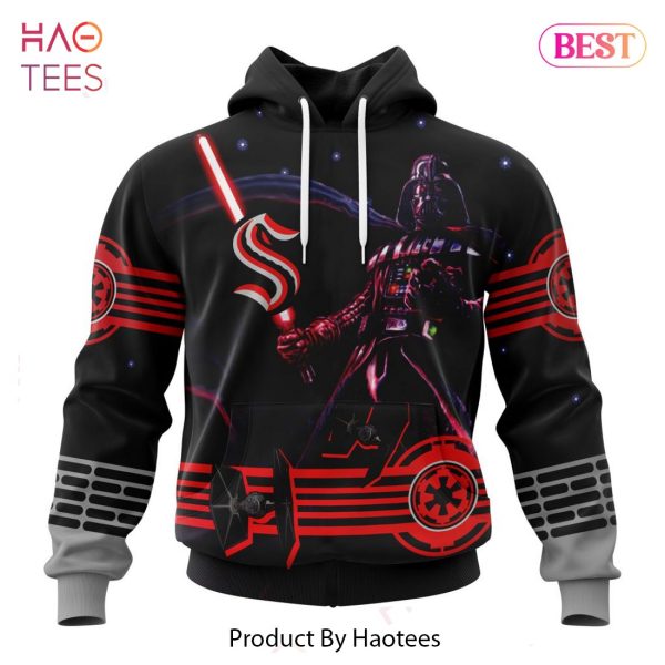 BEST NHL Seattle Kraken Specialized Starwar Darth Vader Version Jersey 3D Hoodie