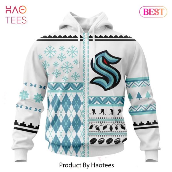 BEST NHL Seattle Kraken Specialized Unisex Christmas Is Coming V01 3D Hoodie