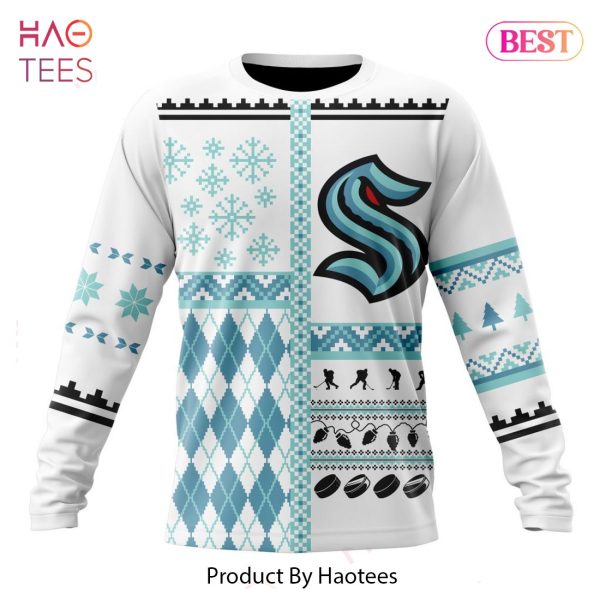 BEST NHL Seattle Kraken Specialized Unisex Christmas Is Coming V01 3D Hoodie