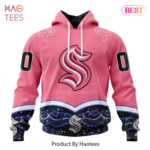 BEST NHL Seattle Kraken Specialized Unisex For Hockey Fights Cancer 3D Hoodie