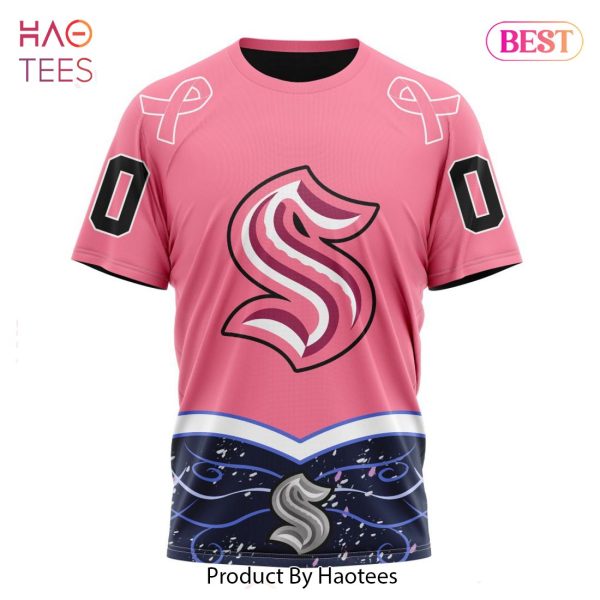BEST NHL Seattle Kraken Specialized Unisex For Hockey Fights Cancer 3D Hoodie