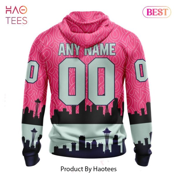BEST NHL Seattle Kraken Specialized Unisex Kits Hockey Fights Against Cancer 3D Hoodie
