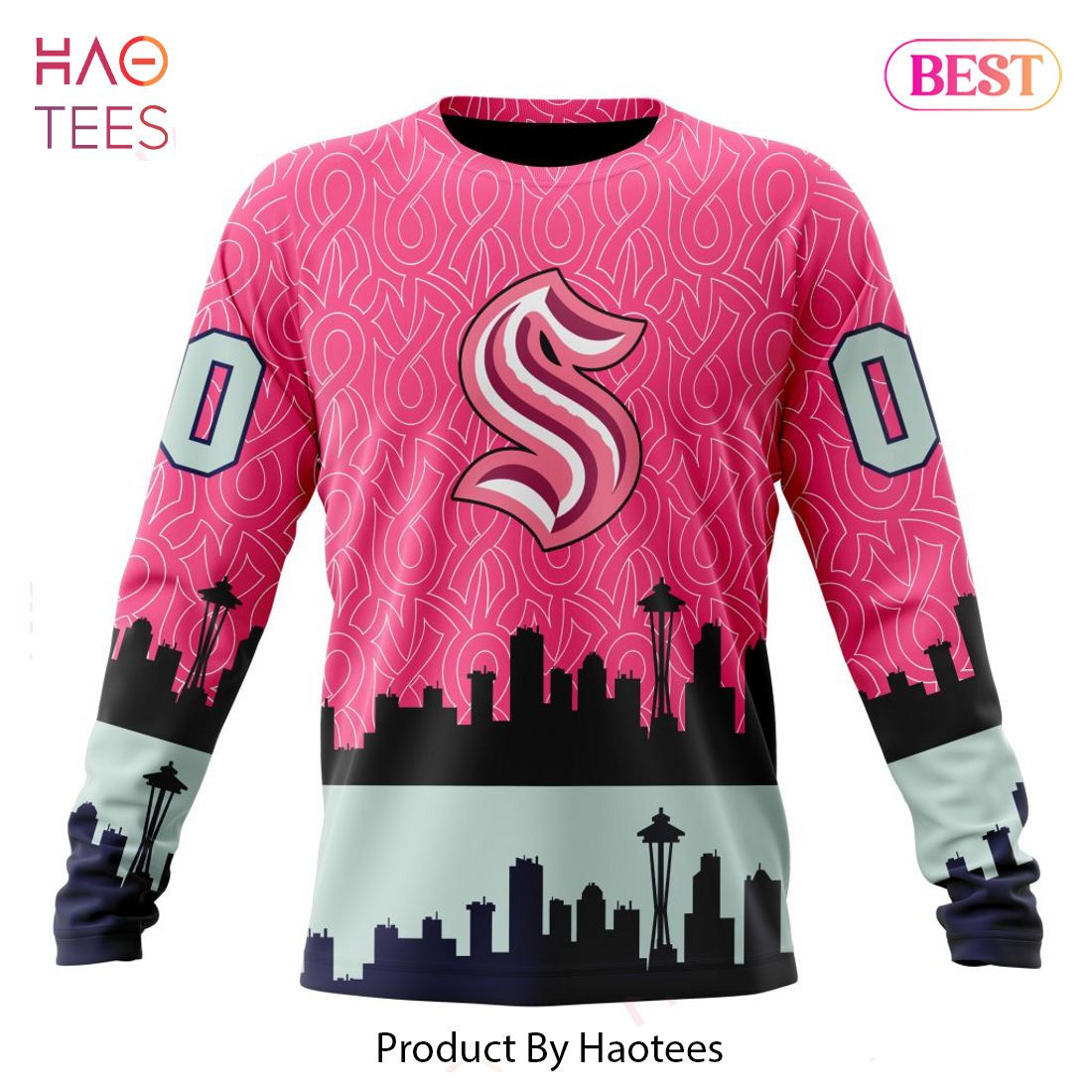 Seattle Kraken Hockey Fights Cancer Shirt, hoodie, sweater, long