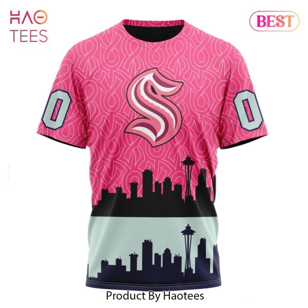 BEST NHL Seattle Kraken Specialized Unisex Kits Hockey Fights Against Cancer 3D Hoodie