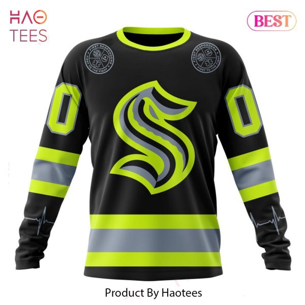 BEST NHL Seattle Kraken Specialized Unisex Kits With FireFighter Uniforms Color 3D Hoodie