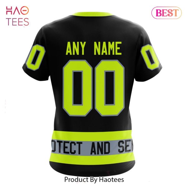 BEST NHL Seattle Kraken Specialized Unisex Kits With FireFighter Uniforms Color 3D Hoodie
