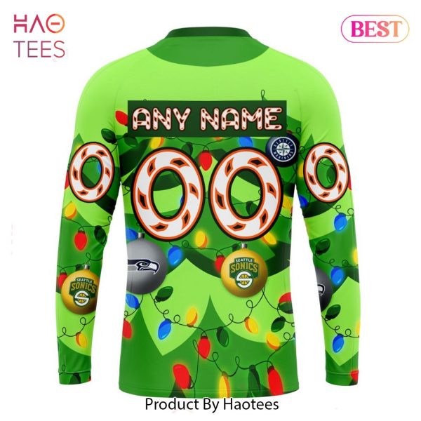 BEST NHL Seattle Kraken Specialized Unisex Kits With Unisex Kits With Christmass Tree Color And City’s Sport Teams 3D Hoodie