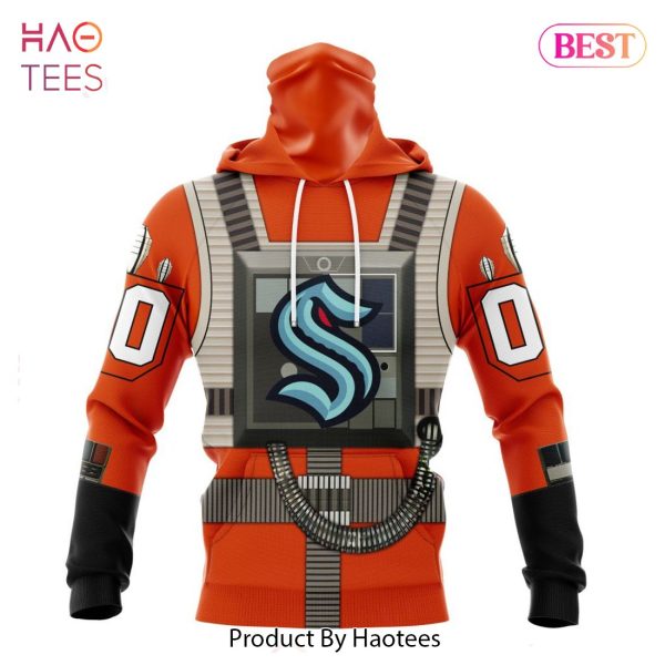 BEST NHL Seattle Kraken Star Wars Rebel Pilot Design 3D Hoodie